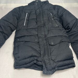 Kids Black Puffer Jacket